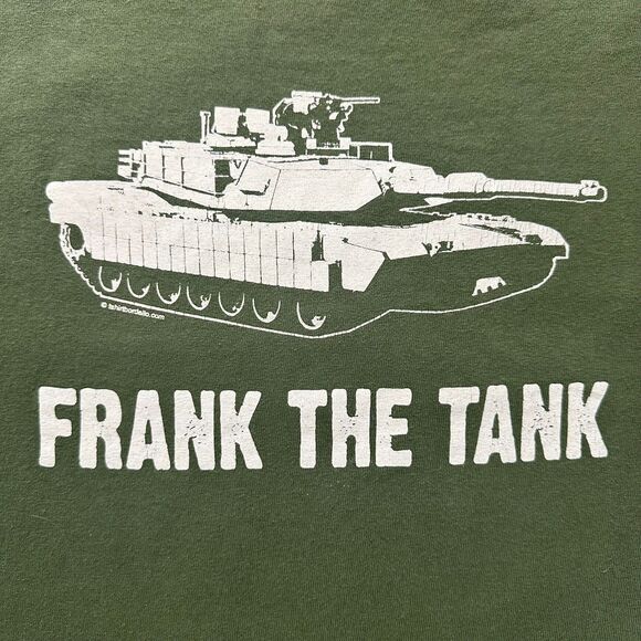Vintage "Frank the Tank" Tank Graphic Tee Shirt M - Gildan 2003 from Old School - Picture 2 of 3